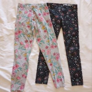 2 Pairs Medium Girls Leggings